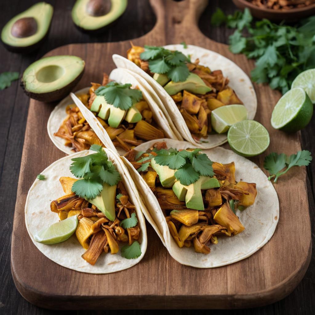 A delicious and plant-based twist on classic pulled tacos using jackfruit and tangy BBQ sauce.