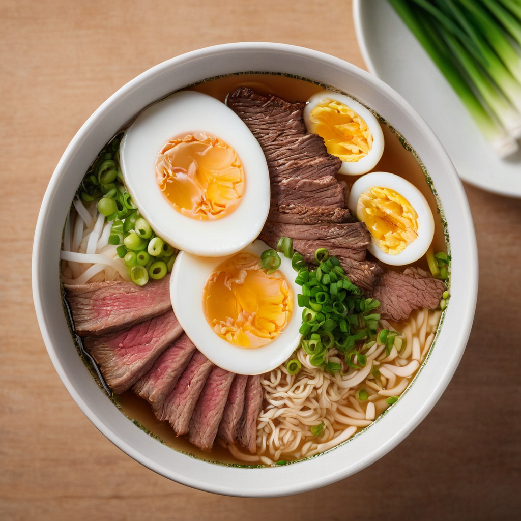 Warm up with a delicious and hearty Beef Ramen Noodle Soup, perfect for chilly days.