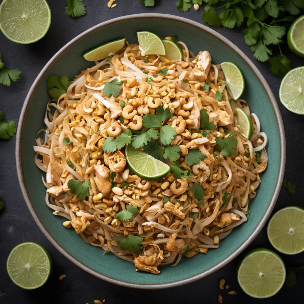 A quick and delicious recipe to make authentic Chicken Pad Thai at home.