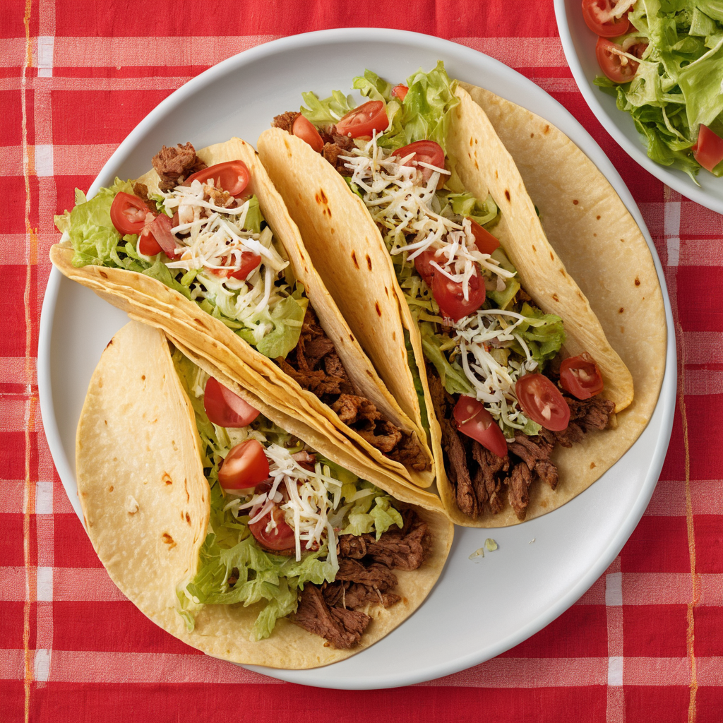 Delightful and easy-to-make savory beef tacos that bring Mexican flavors to your dining table.