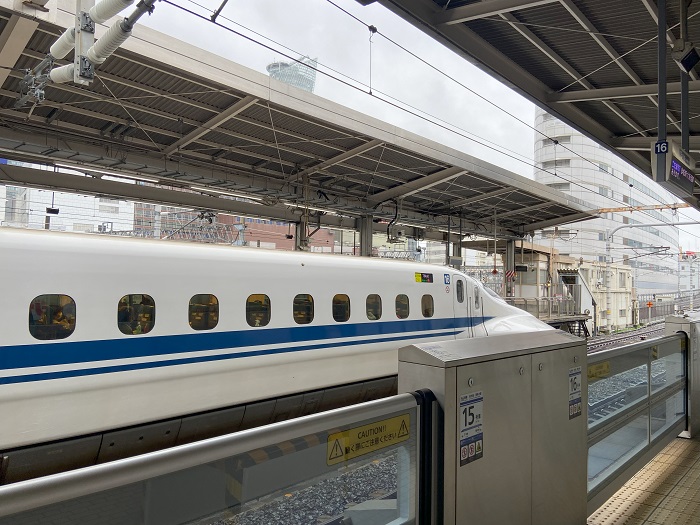 Photo of the Shinkansen